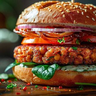 Redfine burger vegan