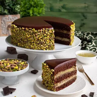 Torta cioccolato e pistacchio