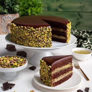 Torta cioccolato e pistacchio
