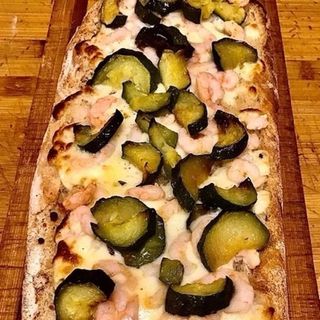Bruschetta Gamberetti e zucchine
