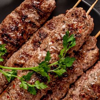 Piatto chicken tikka kebab bbq