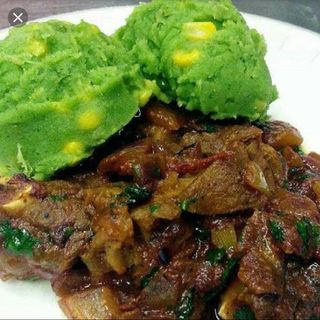African Mukimo stew banana
