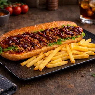 Hot-Dog BBQ + Фри