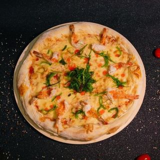 Пицца с креветкой (530г)