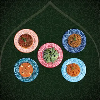 Assortiment  de salades marocaines