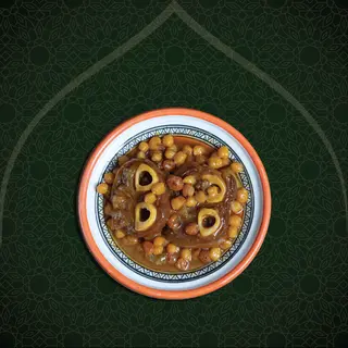 Karaïn aux pois chiches et raisins secs