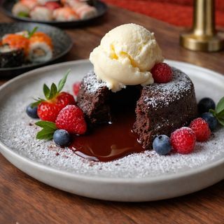 Fondant Chocolat & 1 Boule De Glace.