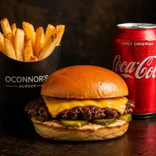 Classic smash burger menu 