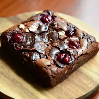Cherry and chocolate brownie