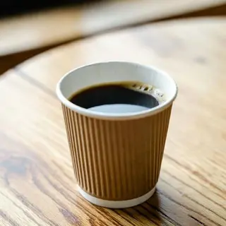 Double espresso coffee