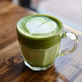 Matcha latte cofee