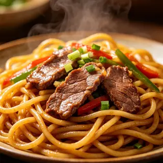 Noodle sa junetinom，牛肉炒面