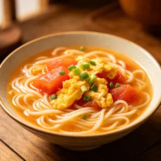 Noodle sa paradajzom i jajima，西红柿鸡蛋面