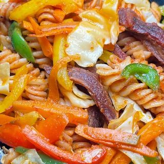 Stir fried pasta