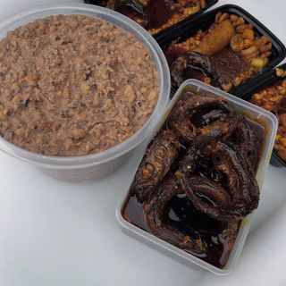 Ewa Agoyin with sauce