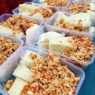 Yam and egg combo