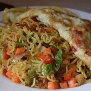 Indomie & Egg With Sausage