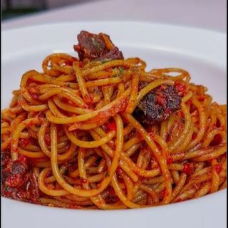 Jollof spaghetti