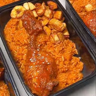 Jollof Rice + Chicken