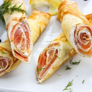 Naleśniki z łososiem