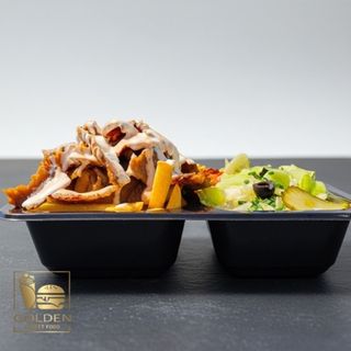 Duży Kebab Na Talerzu
