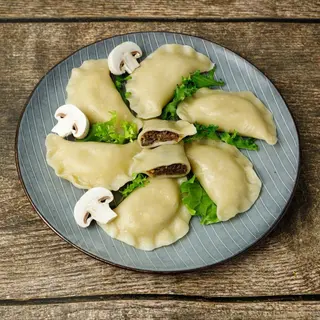Pierogi z Soczewicą i Pieczarkami