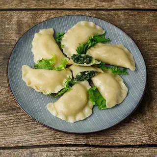 Pierogi ze Szpinakiem i Serem Feta