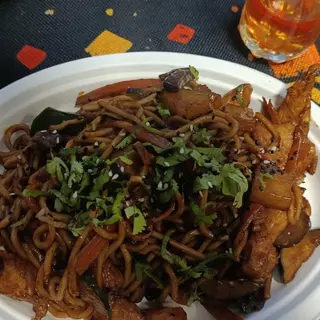 Wok krewetka