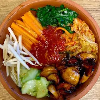 Bowl z makaronem krewetka