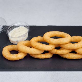 Krążki Cebulowe 10 szt + sos