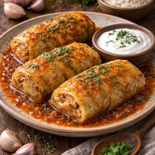 Gołąbki z wieprzowiną