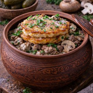 Placki ziemniaczane zapiekane w garnku