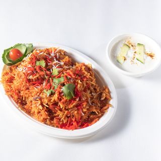 Prawn biryani