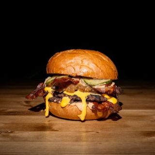 Triple smash burger
