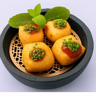 52.Tofu Frito Recheado c/Carne de Porco