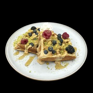 Waffle Doce com Frutos Vermelhos