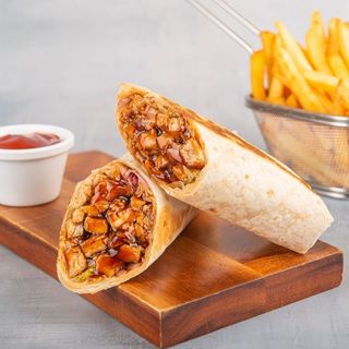 BBQ chicken wrap