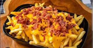 Batata com Cheddar e Bacon