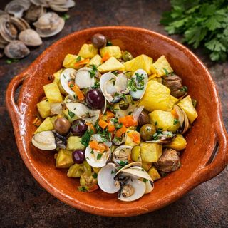 Carne de Porco à Alentejana