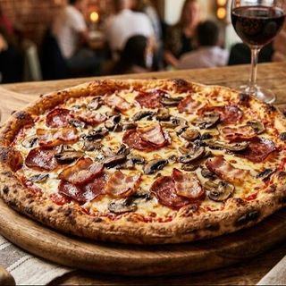 Pizza de Bacon