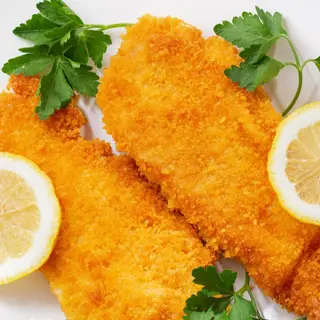 Panados de Frango no Prato 1 Pessoa