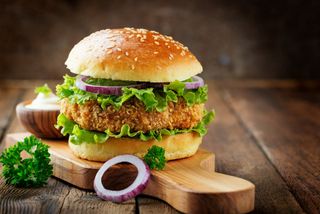 Hambúrguer de Frango Crispy
