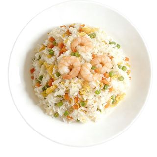 9. Arroz chao-chao com Camarão