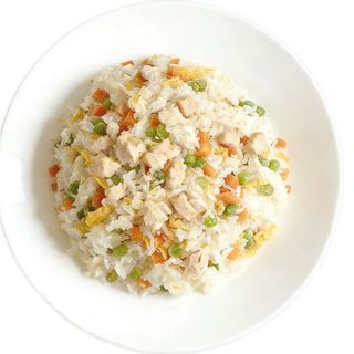 10. Arroz chão-chão com Galinha 