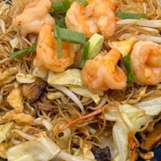 Massa fina com gambas