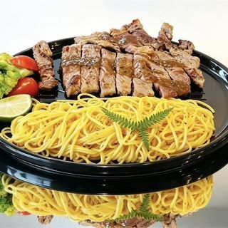 Massa com Bife