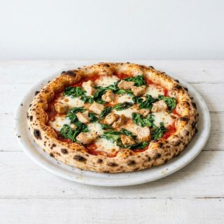 Pizza De Espinafres E Frango