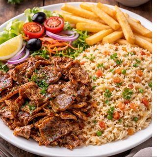 Prato Kebab Ccom Arroz