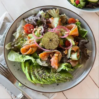 Salmão e pepino