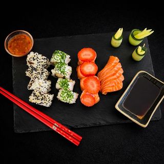 Mix 6 - Salmão E Camarão 17 peças